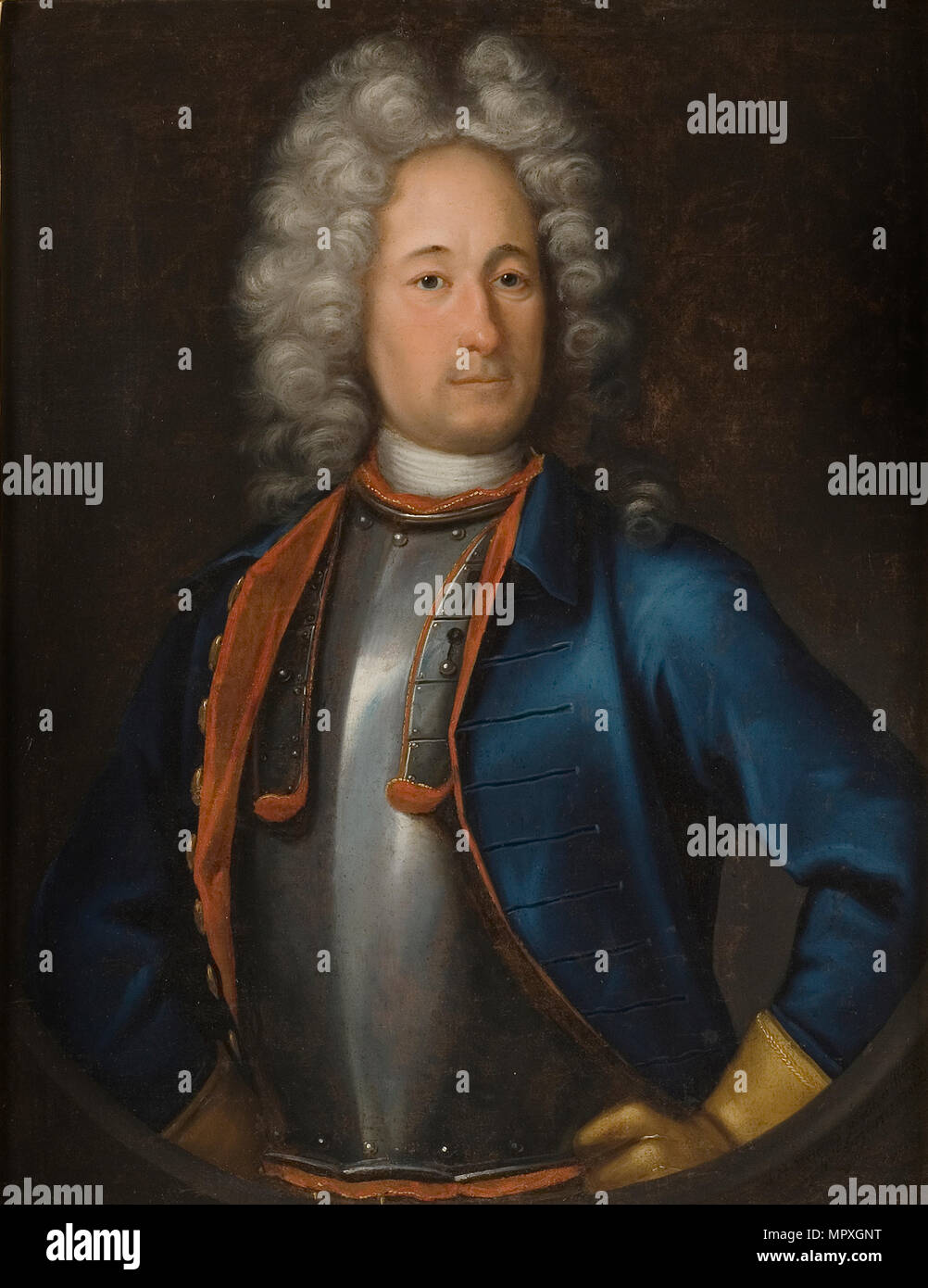 Portrait der Admiral Olof Strömstierna (1664-1730), 1715. Stockfoto
