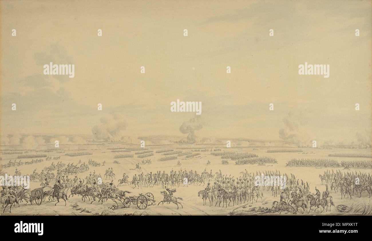 Die Schlacht von Wagram. Stockfoto