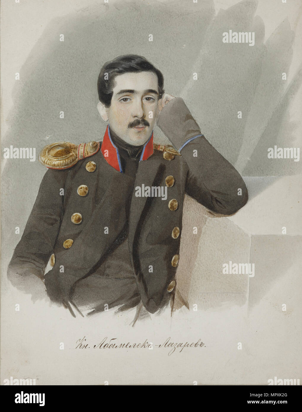 Count Semyon Dawidowitsch Abamelek-Lazarev (1815-1888), Ende 1830. Stockfoto
