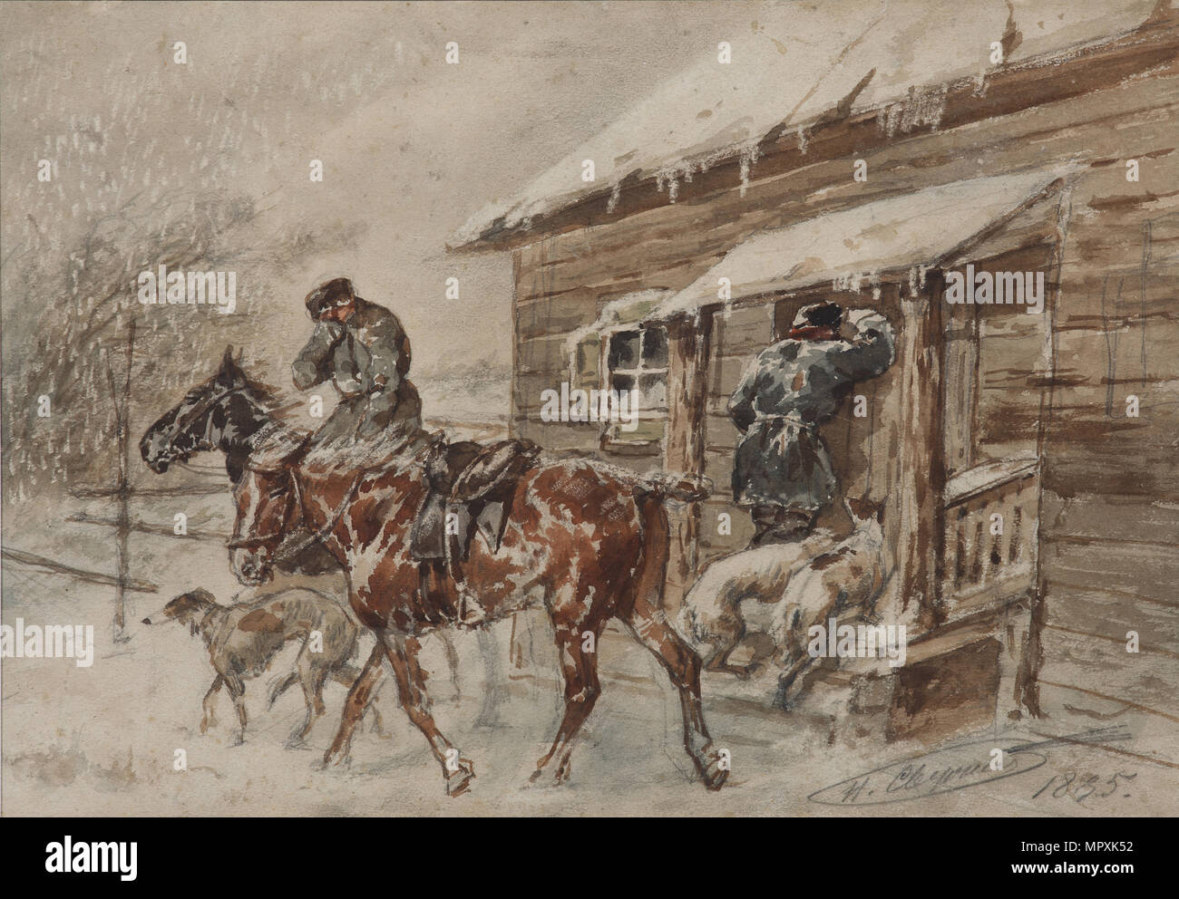 Die Jäger, 1885. Stockfoto