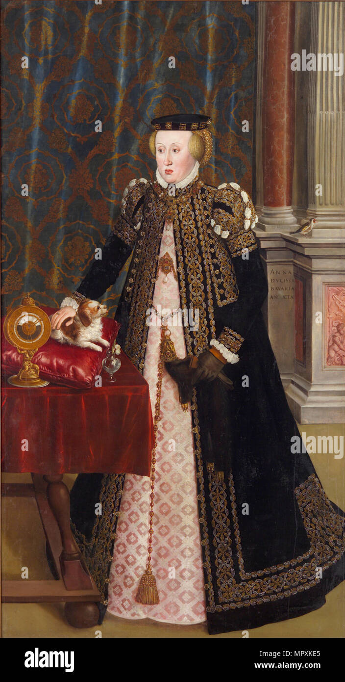 Erzherzogin Anna von Österreich (1528-1590), Tochter von Kaiser Ferdinand I., 1556. Stockfoto