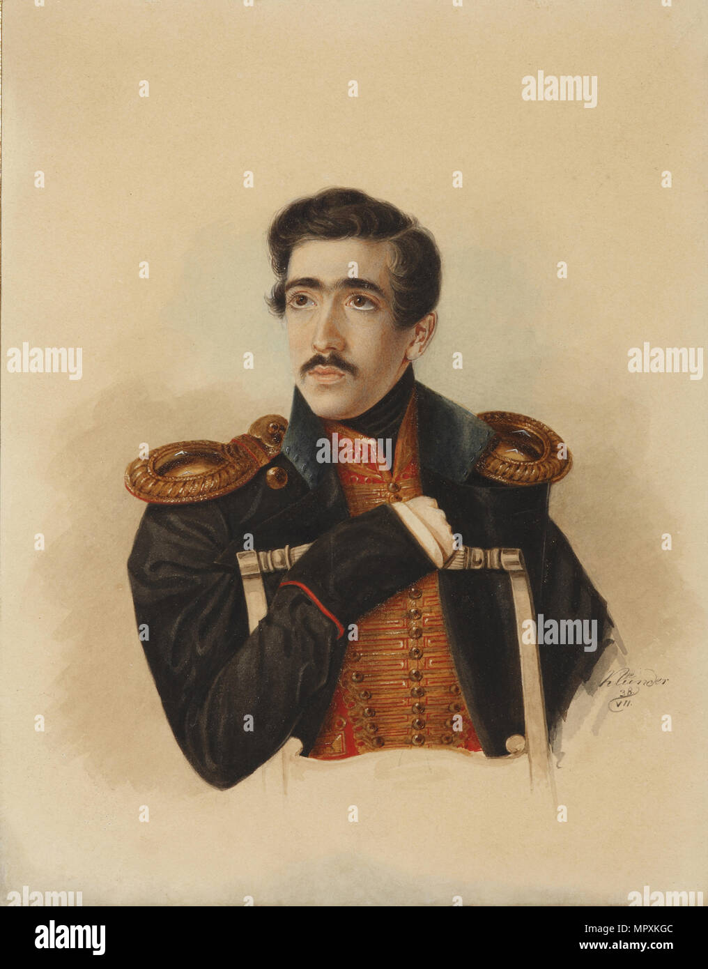 Count Semyon Dawidowitsch Abamelek-Lazarev (1815-1888), 1838. Stockfoto