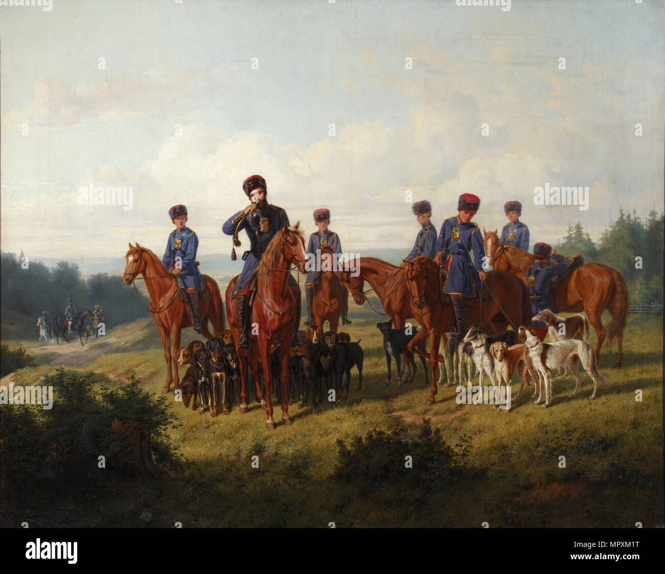 Coursing, 1856. Stockfoto