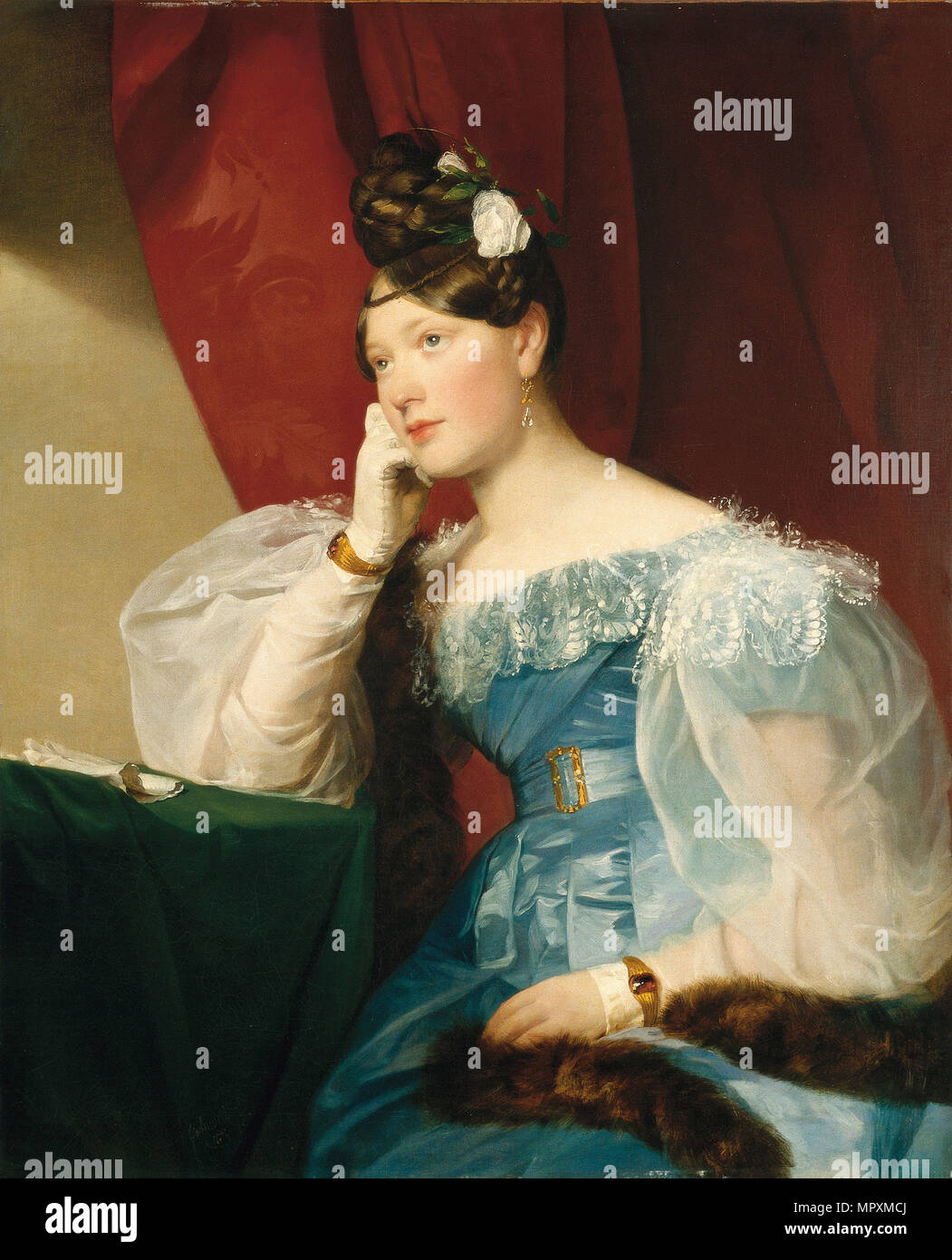 Portrait von Julie von wojna, geb. Freiin von Krieg-Hochfelden, später Benedek (1811-1895), 1832. Stockfoto