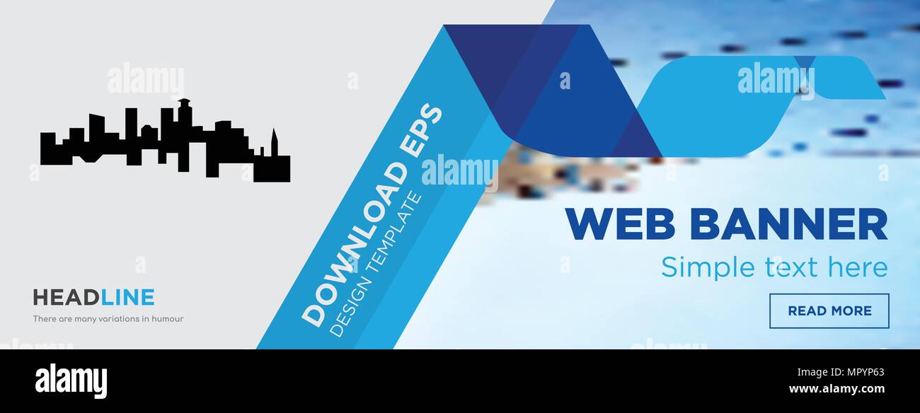 Minnesota Konzept horizontale Webseite banner Template Design auf abstrakten Hintergrund mit flache moderne isolierte Vektor Icon und geometrische Formen Stock Vektor