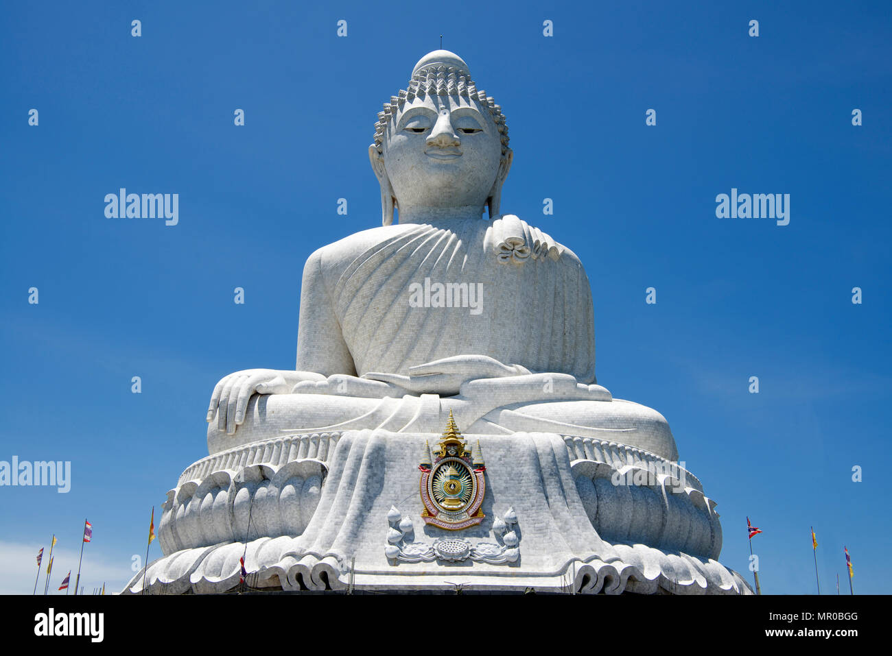 Close-up Low Angle Big Buddha Phuket Thailand Stockfoto