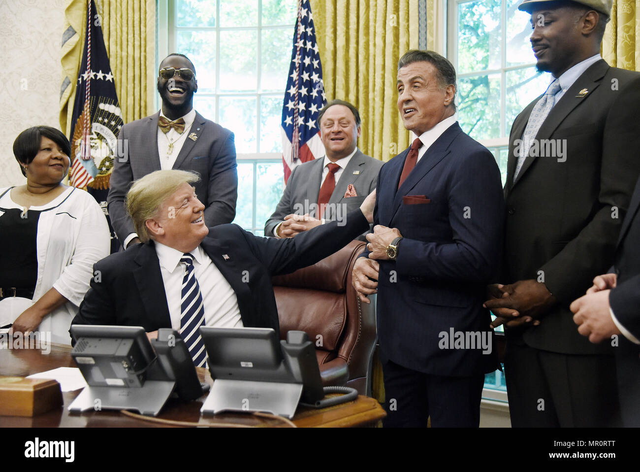 Donald trump sylvester stallone -Fotos und -Bildmaterial in hoher