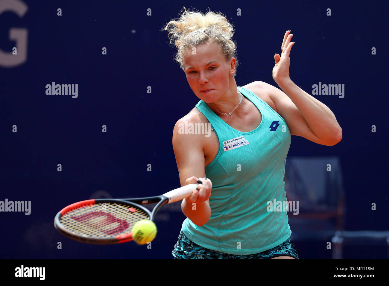 25 Mai 2018 Deutschland Nurnberg Tennis Wta Tour Singles Frauen Halbfinale Katerina Siniakova Aus Der Tschechischen Republik In Aktion Foto Daniel Karmann Dpa Stockfotografie Alamy