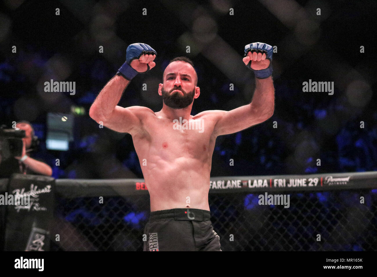 London, Großbritannien. 25. Mai 2018. Pedro Carvalhoi Niederlagen Daniel Crawford Credit: Dan Cooke Credit: Dan Cooke/Alamy leben Nachrichten Stockfoto