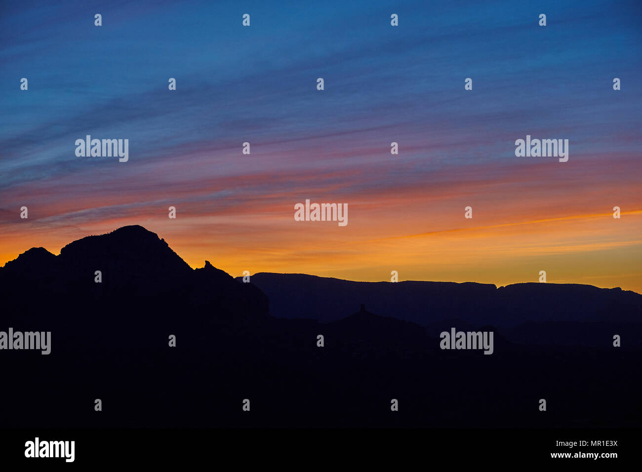 Sonnenuntergang in Sedona, Arizona Stockfoto