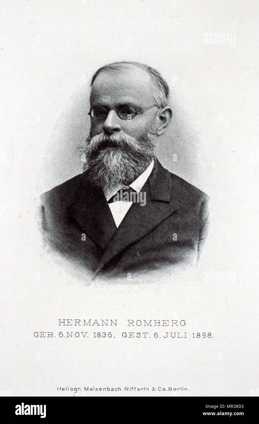 Porträt von Hermann Romberg (1835-1898) ein Deutscher Astronom. Vom 19. Jahrhundert Stockfoto