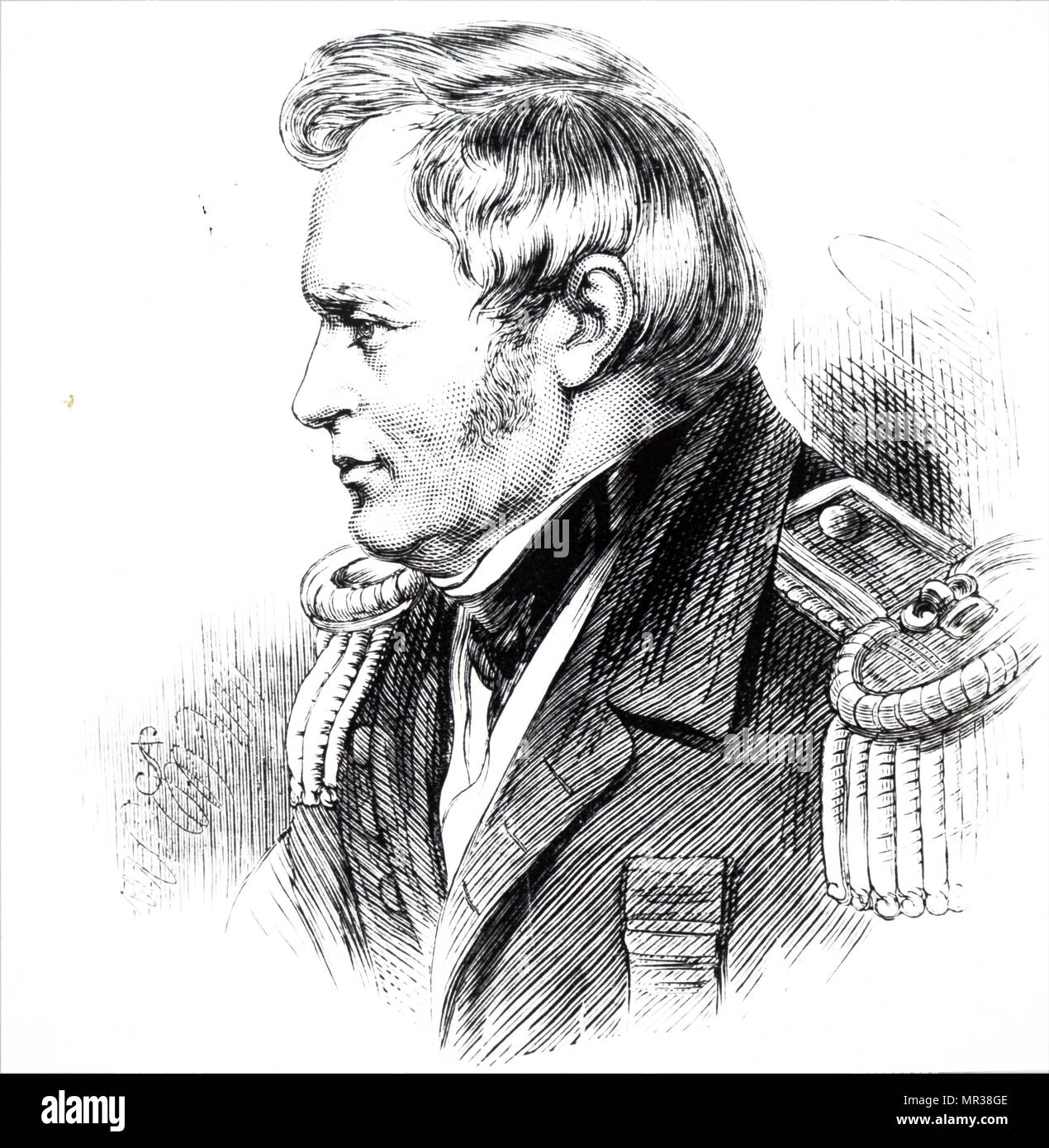 Portrait von Sir John Richardson (1787-1865) war ein schottischer naval Chirurg, Naturforscher und arctic Explorer. Vom 19. Jahrhundert Stockfoto