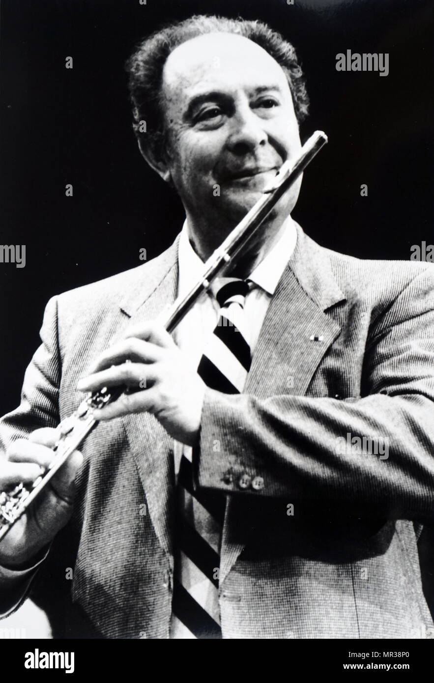 Foto von Jean-Pierre Rampal (1922-2000), ein französischer Flötist. Vom 20. Jahrhundert Stockfoto