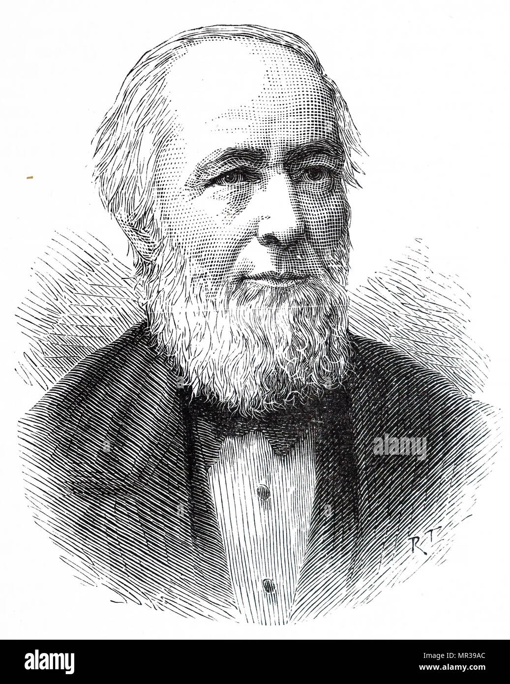Portrait von Isaac Pitman (1813 1897) ein englischer Lehrer Portrait von Isaac Pitman (1813 1897) ein englischer Lehrer