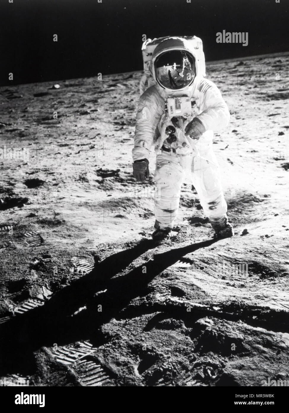 Foto von Buzz Aldrin (1930) Ein amerikanischer Ingenieur und ehemaliger Astronaut. Wie die Mondlandefähre Pilot auf Apollo 11, er war einer der beiden ersten Menschen auf dem Mond zu landen. Vom 20. Jahrhundert Stockfoto
