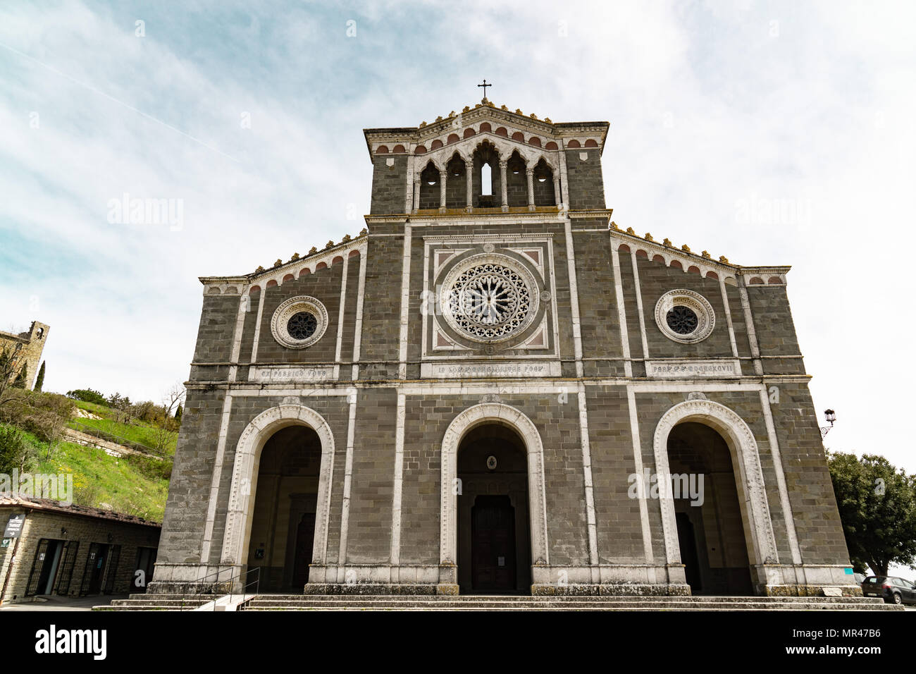 Basilica di Santa Margherita Cortona Toskana Stockfoto