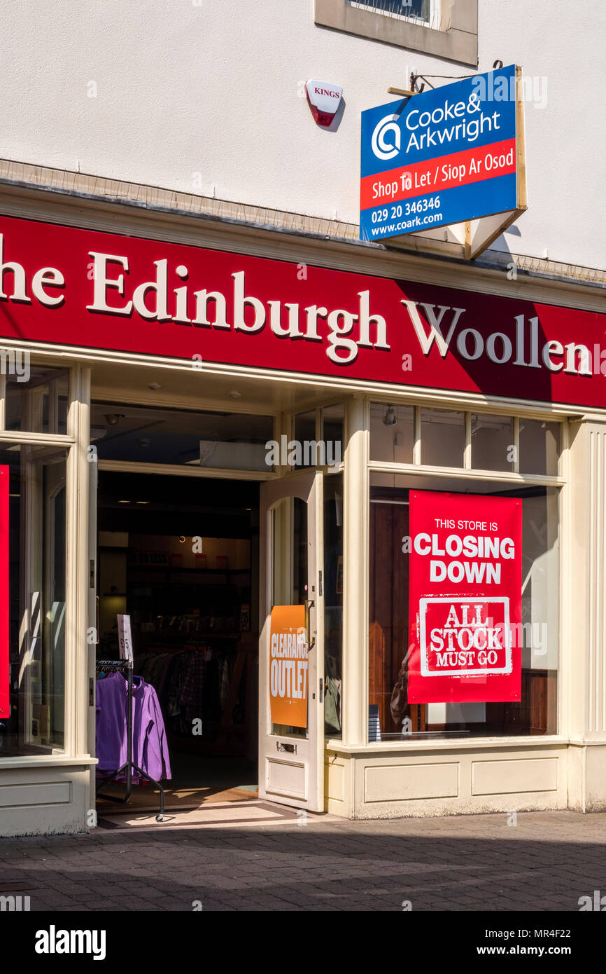 Shop-Schließung Stockfoto