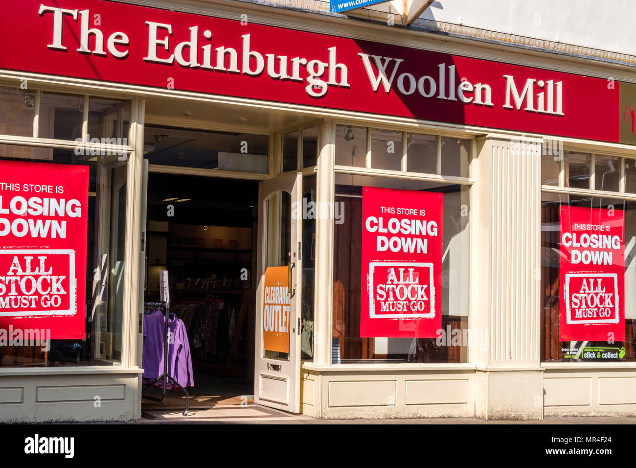 Shop-Schließung Stockfoto