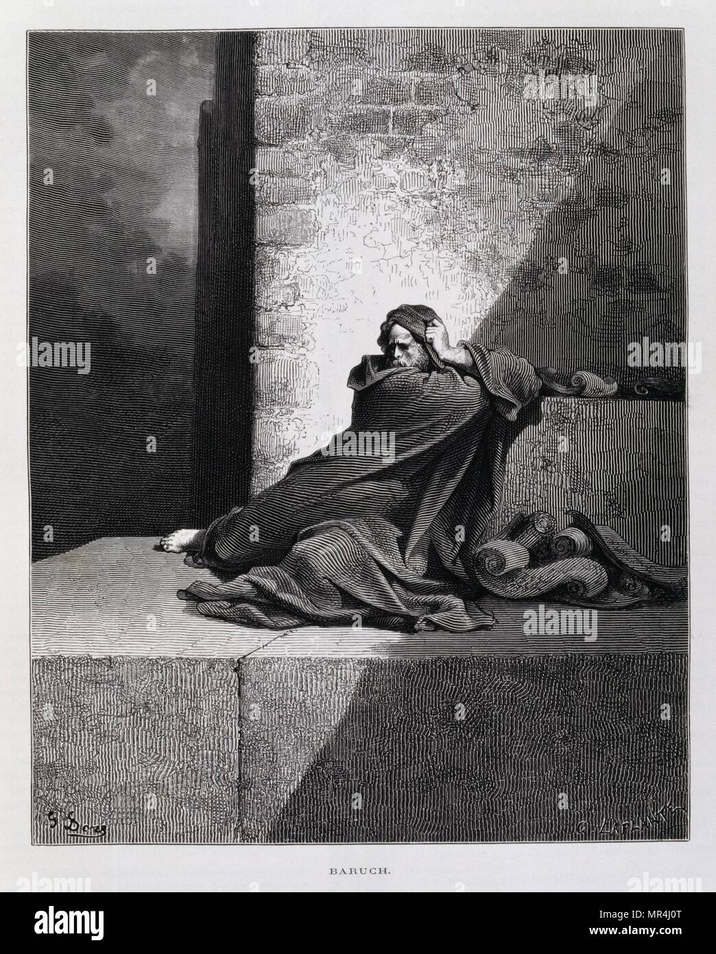 Kupferstich von Gustave Dore (1832-1883) Stockfoto