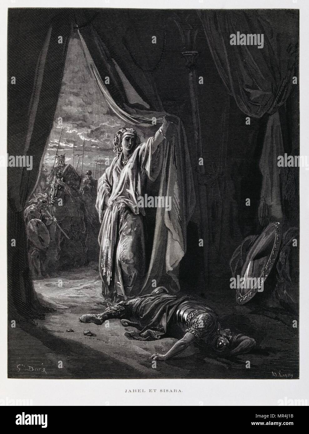 Kupferstich von Gustave Dore (1832-1883) Stockfoto
