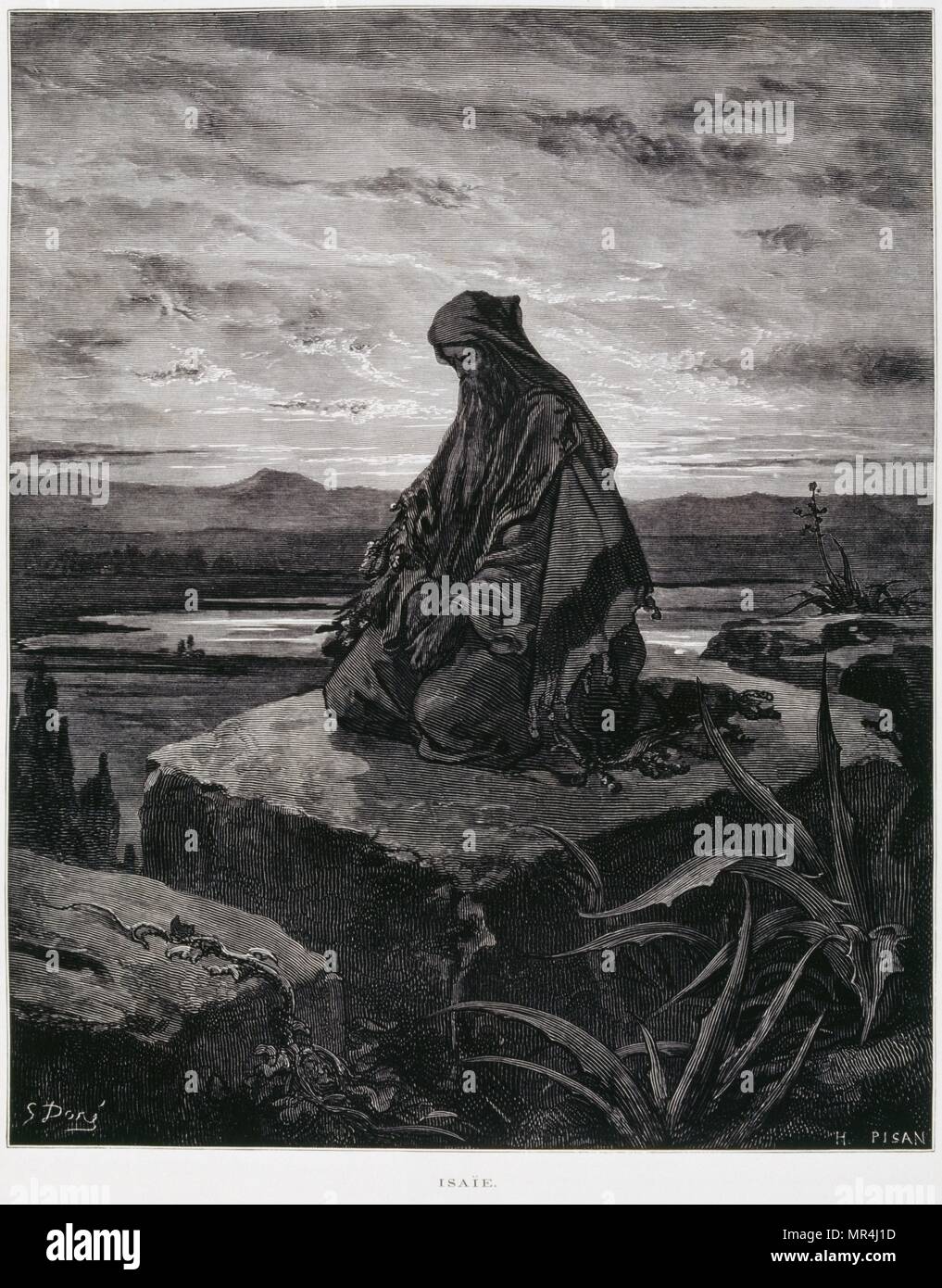 Kupferstich von Gustave Dore (1832-1883) Stockfoto