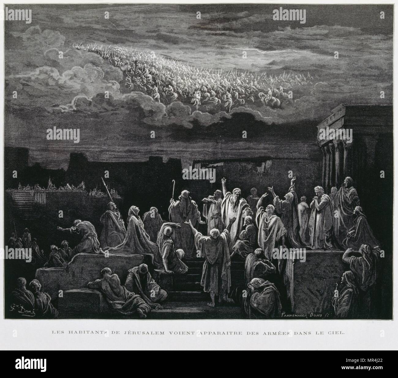 Kupferstich von Gustave Dore (1832-1883) Stockfoto