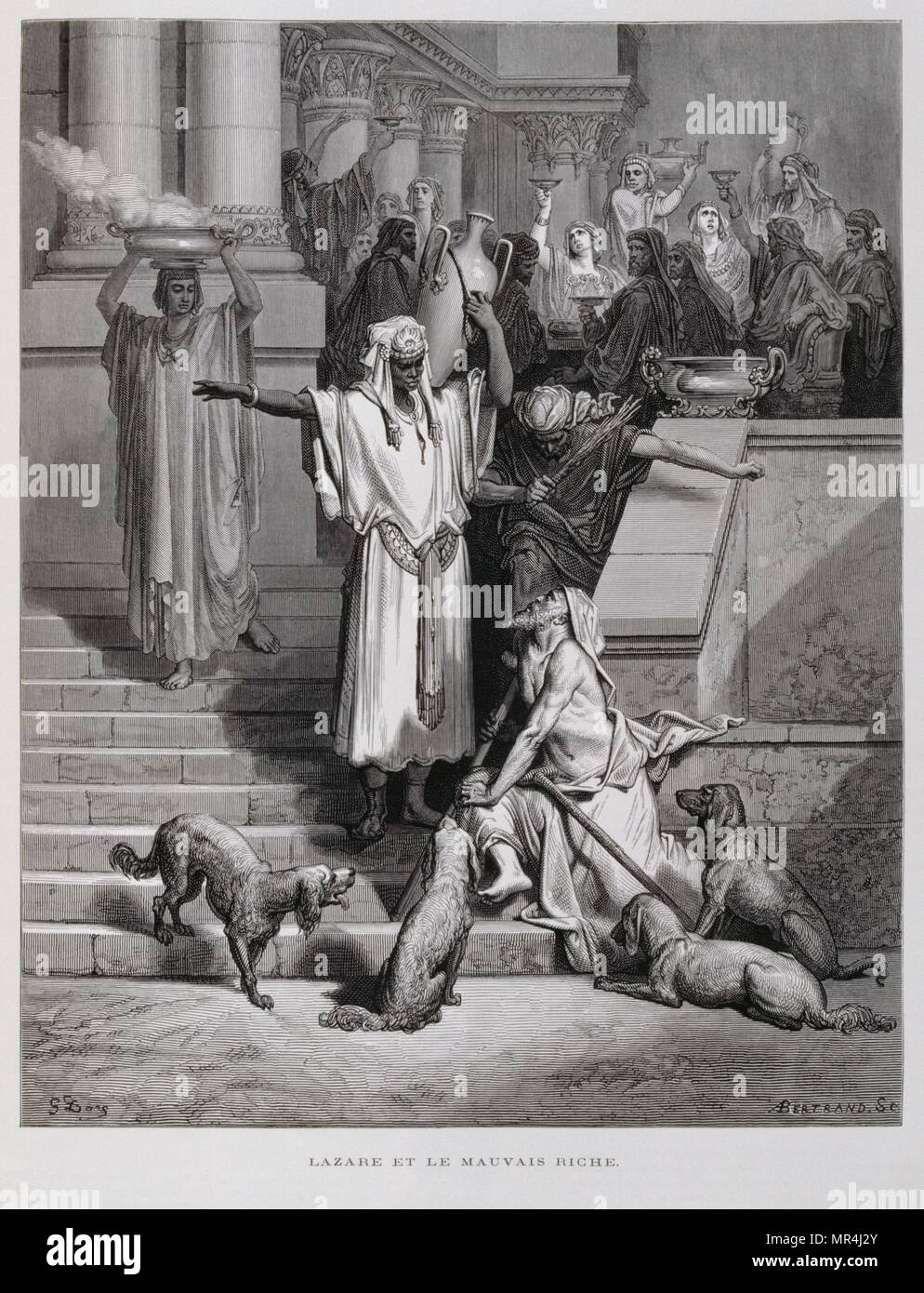 Kupferstich von Gustave Dore (1832-1883) Stockfoto