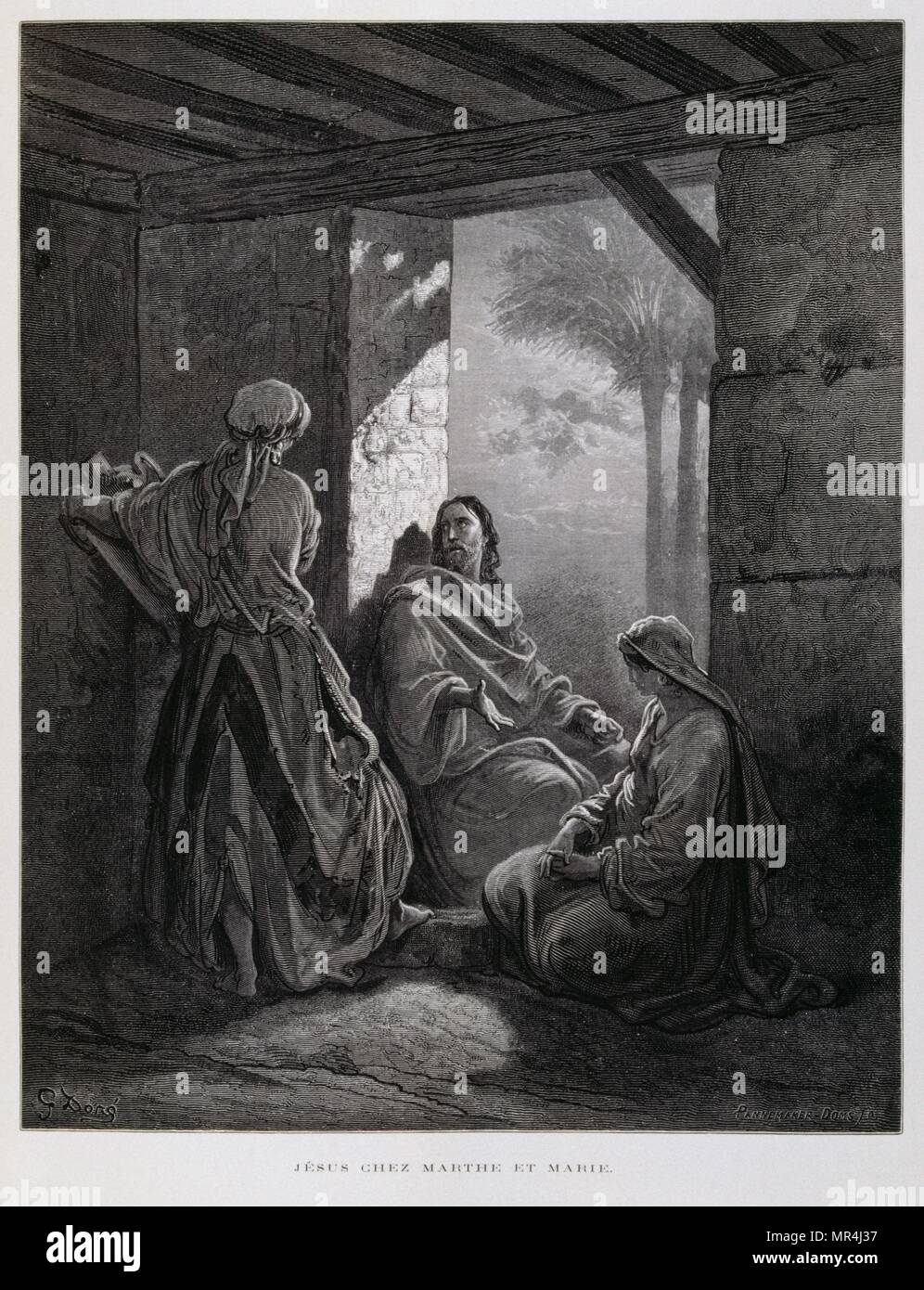 Kupferstich von Gustave Dore (1832-1883) Stockfoto