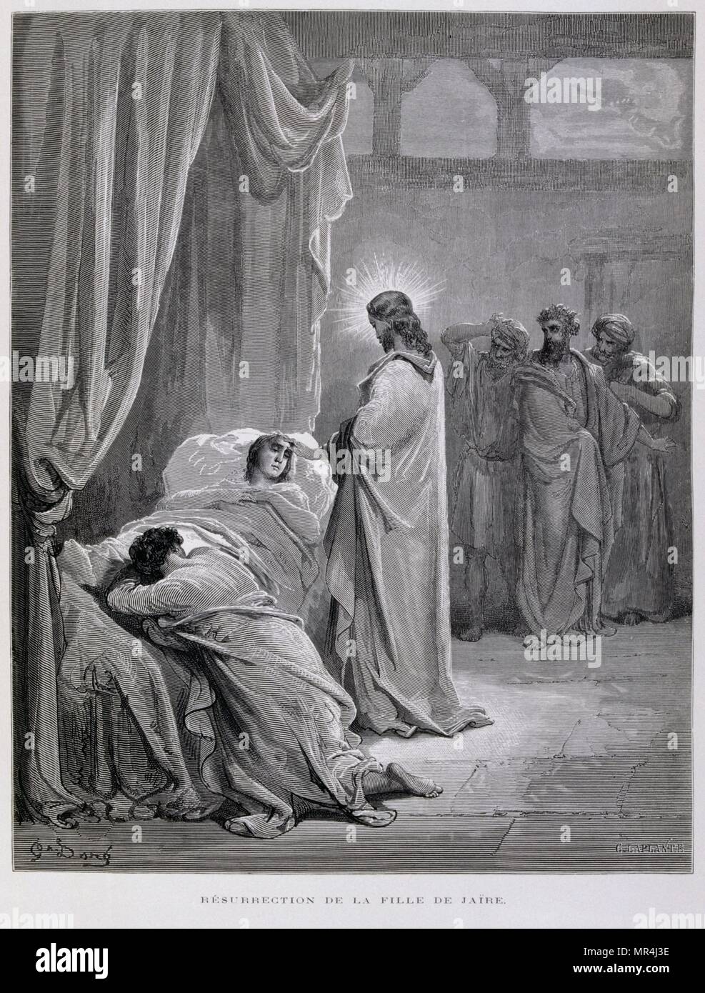 Kupferstich von Gustave Dore (1832-1883) Stockfoto