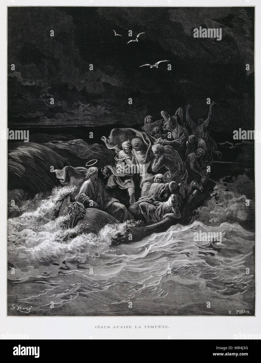 Kupferstich von Gustave Dore (1832-1883) Stockfoto