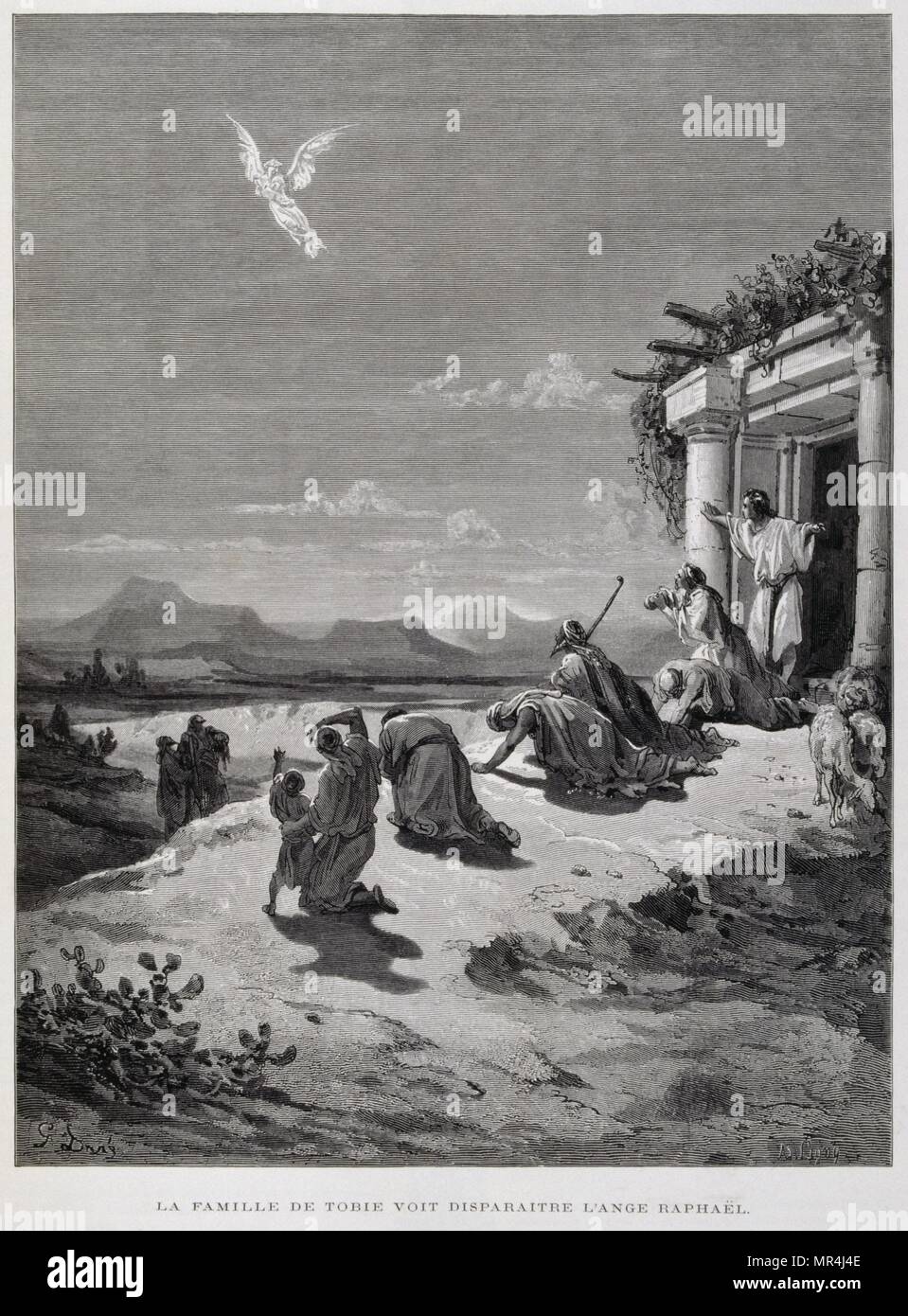 Kupferstich von Gustave Dore (1832-1883) Stockfoto
