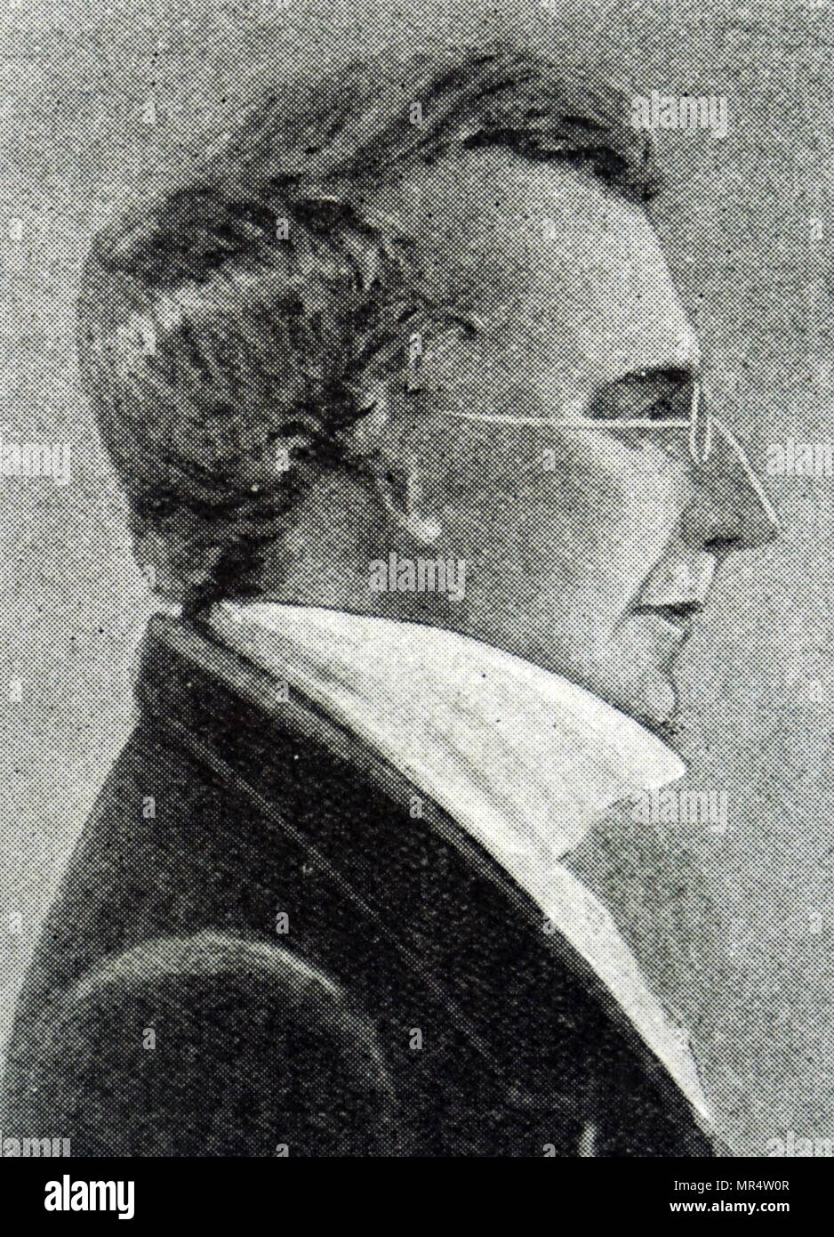 Portrait von branwell Wilhelm Müller (1817-1848) ein englischer Maler und Schriftsteller. Vom 19. Jahrhundert Stockfoto