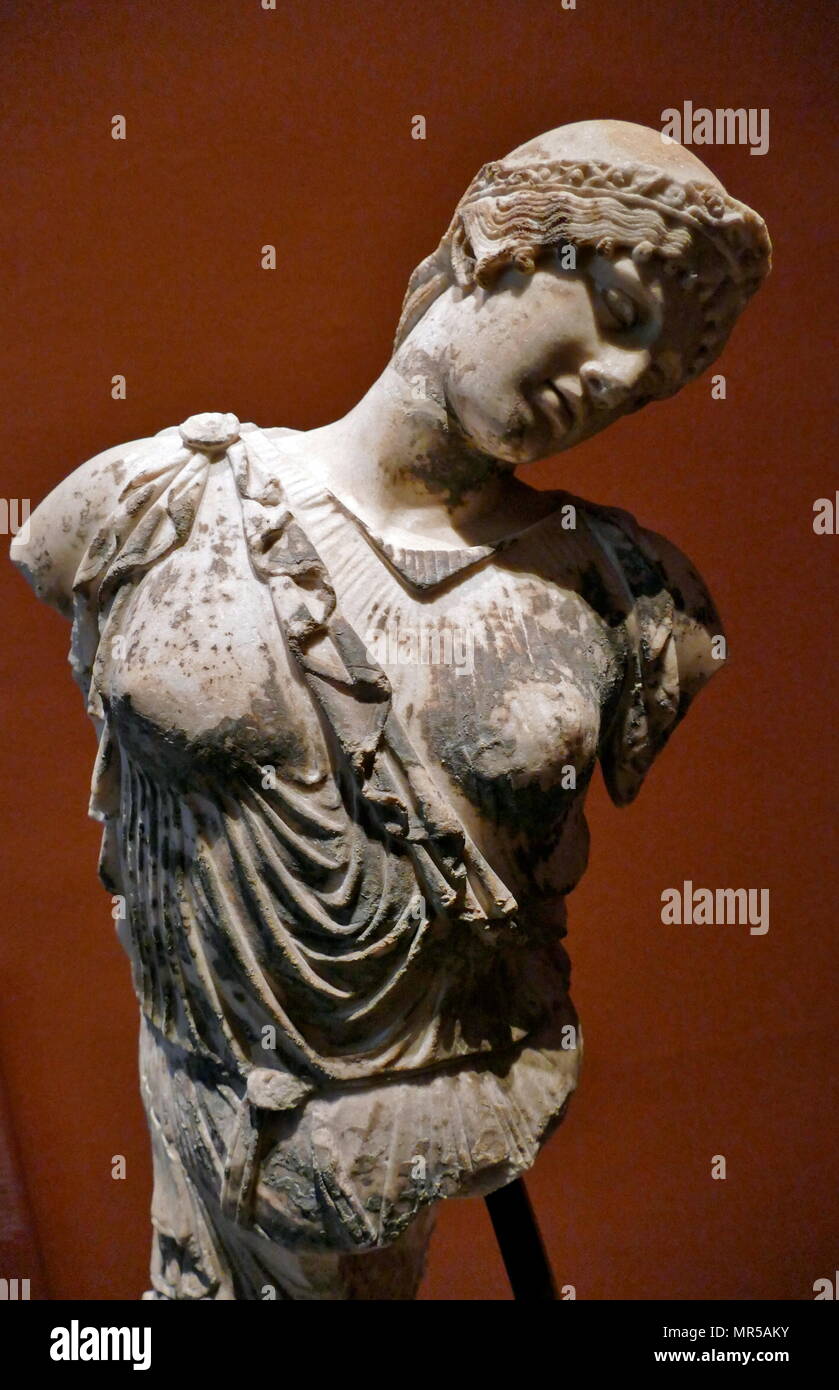 Antike römische Statue eines Amazon Krieger, in Österreich gefunden. Vom 2.  Jahrhundert Stockfotografie - Alamy