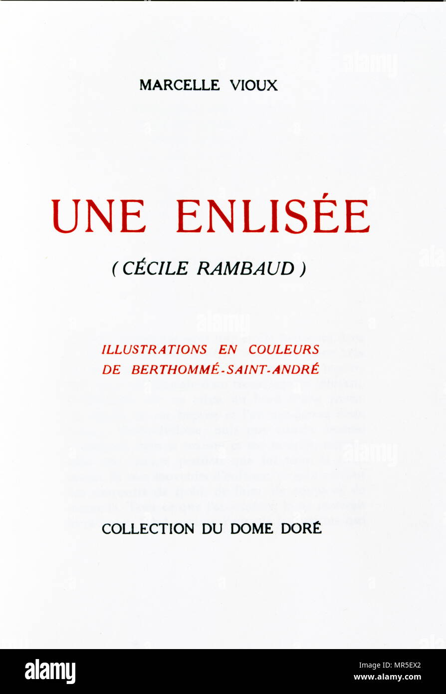 Clio (1900); Titelseite des Buches der französische Schriftsteller Anatole France. Anatole France (1844 - 1924), war ein französischer Dichter, Journalist und Schriftsteller. Stockfoto
