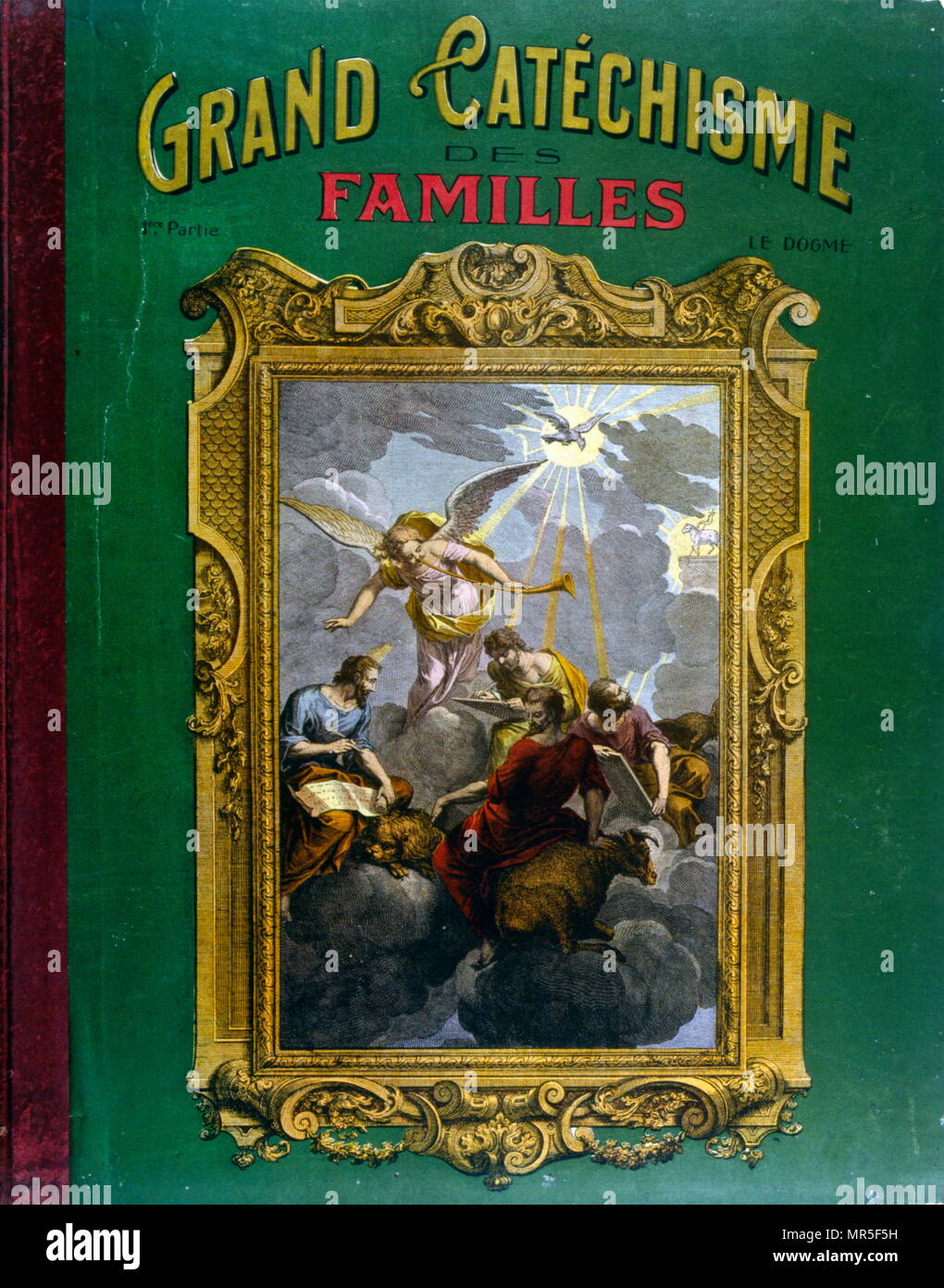 Vordere Abdeckung des "Großen Katechismus für Familien'. 1907 Stockfoto