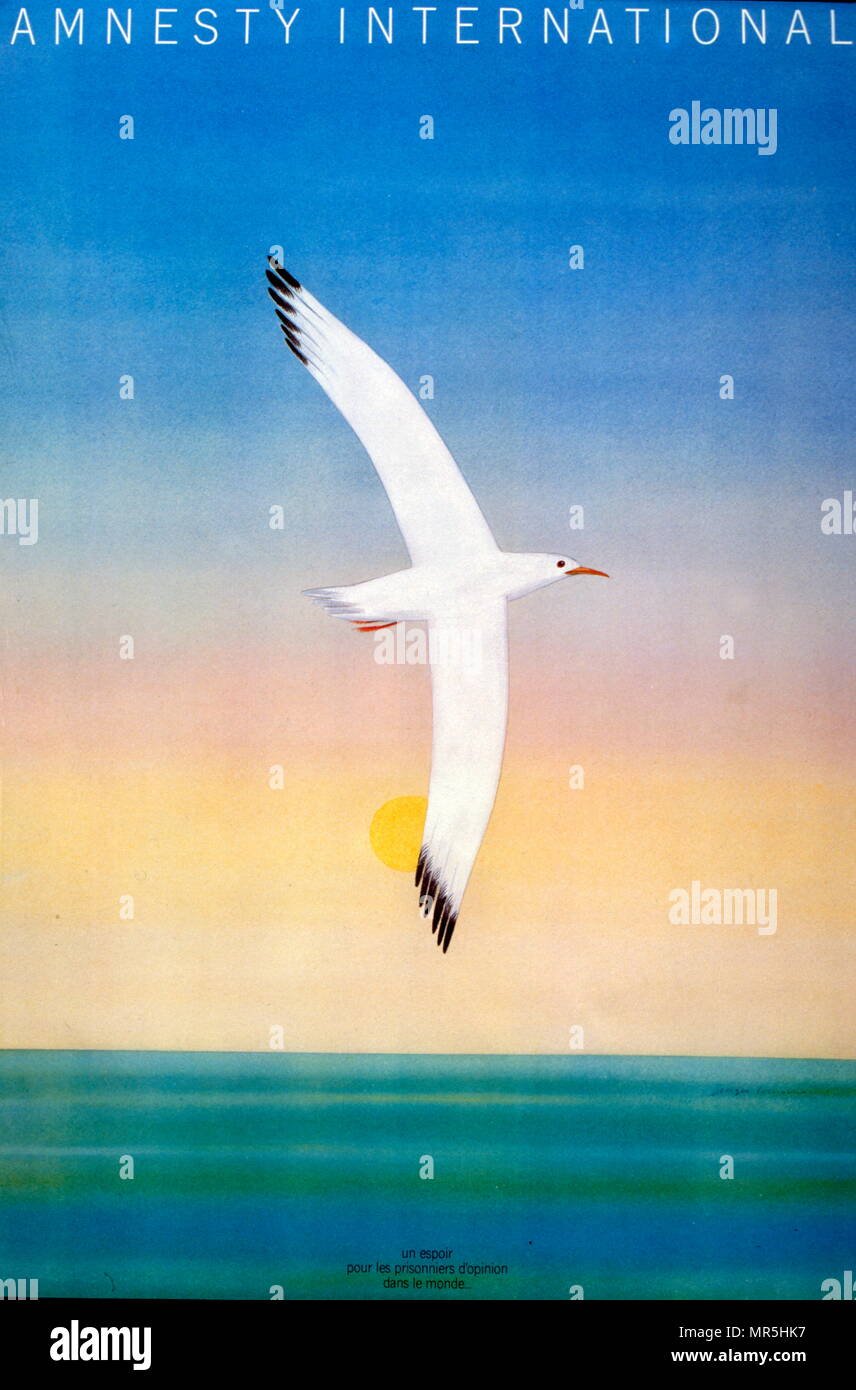 Hoffnung Fur Die Politischen Gefangenen 1980 Frankreich Amnesty International Poster Stockfotografie Alamy