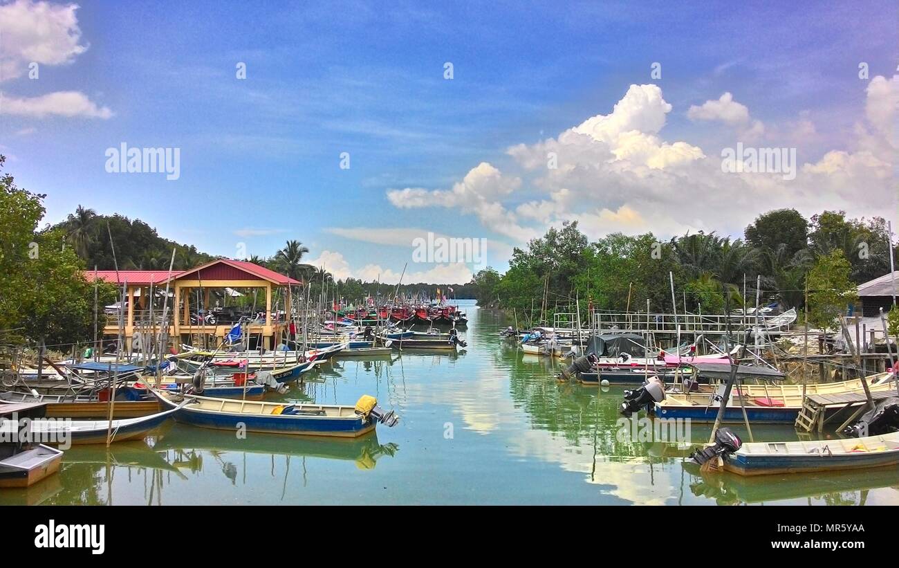 Boote in Malaysia Stockfoto