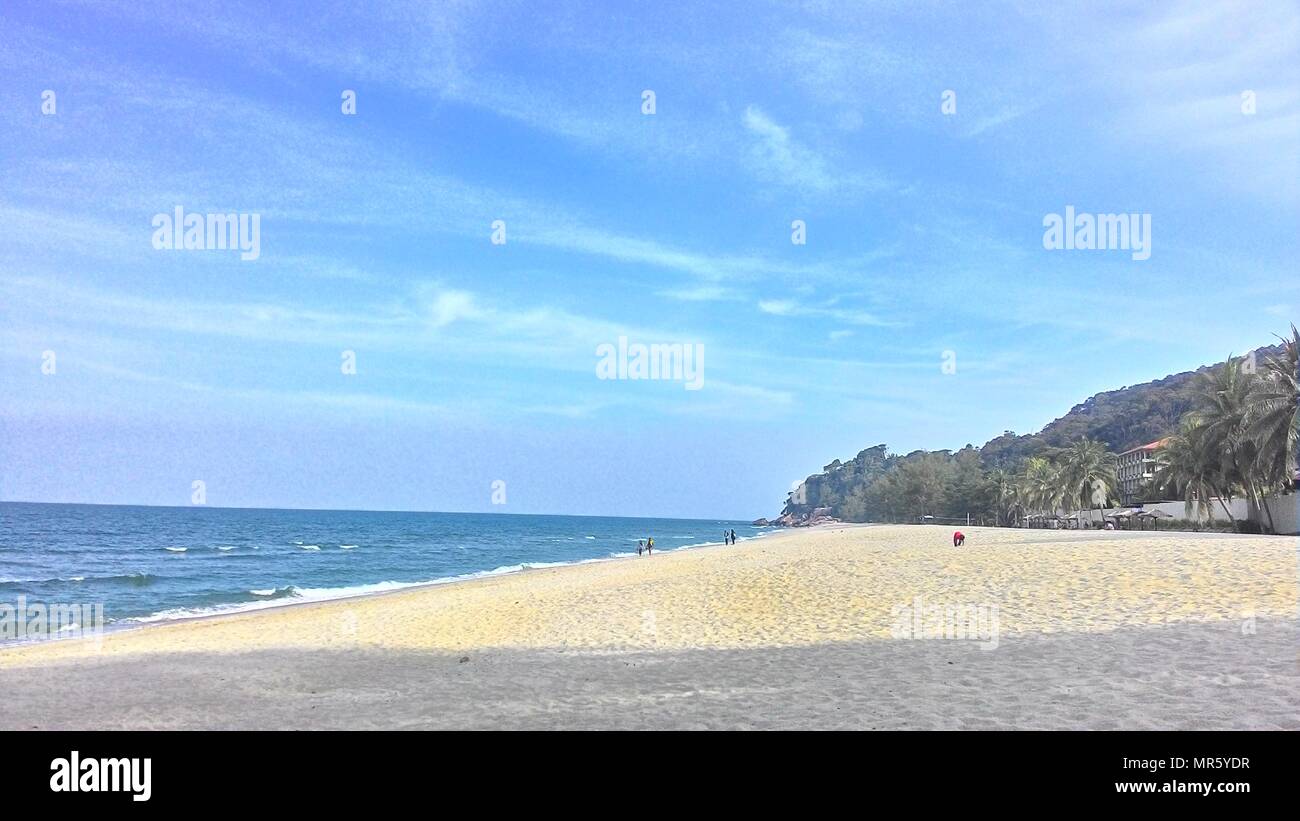 Schöner Strand in Malaysia Stockfoto
