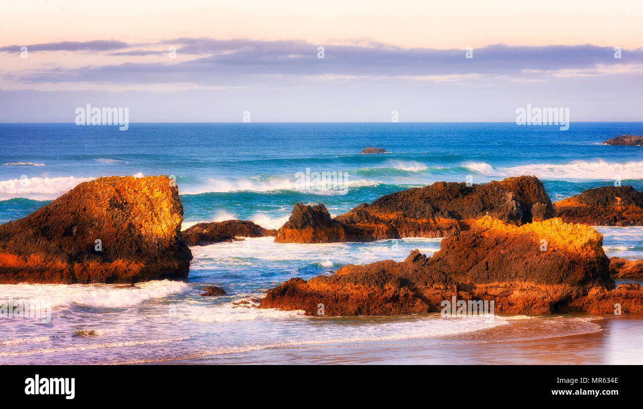 Die malerische Landschaft von Seal Rock Beach in Seal Rock, Oregon auf der Oregon Küste Stockfoto