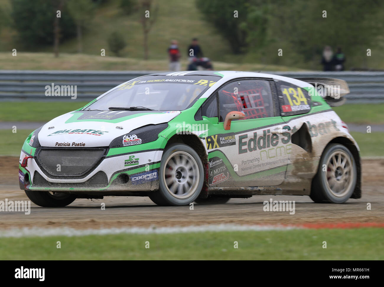 Dave Higgins während des Tages eine der 2018 FIA World Rallycross Meisterschaft in Silverstone, Towcester. PRESS ASSOCIATION Foto. Bild Datum: Freitag, 25. Mai 2018. Siehe PA Geschichte Auto Rallye. Foto: David Davies/PA-Kabel Stockfoto