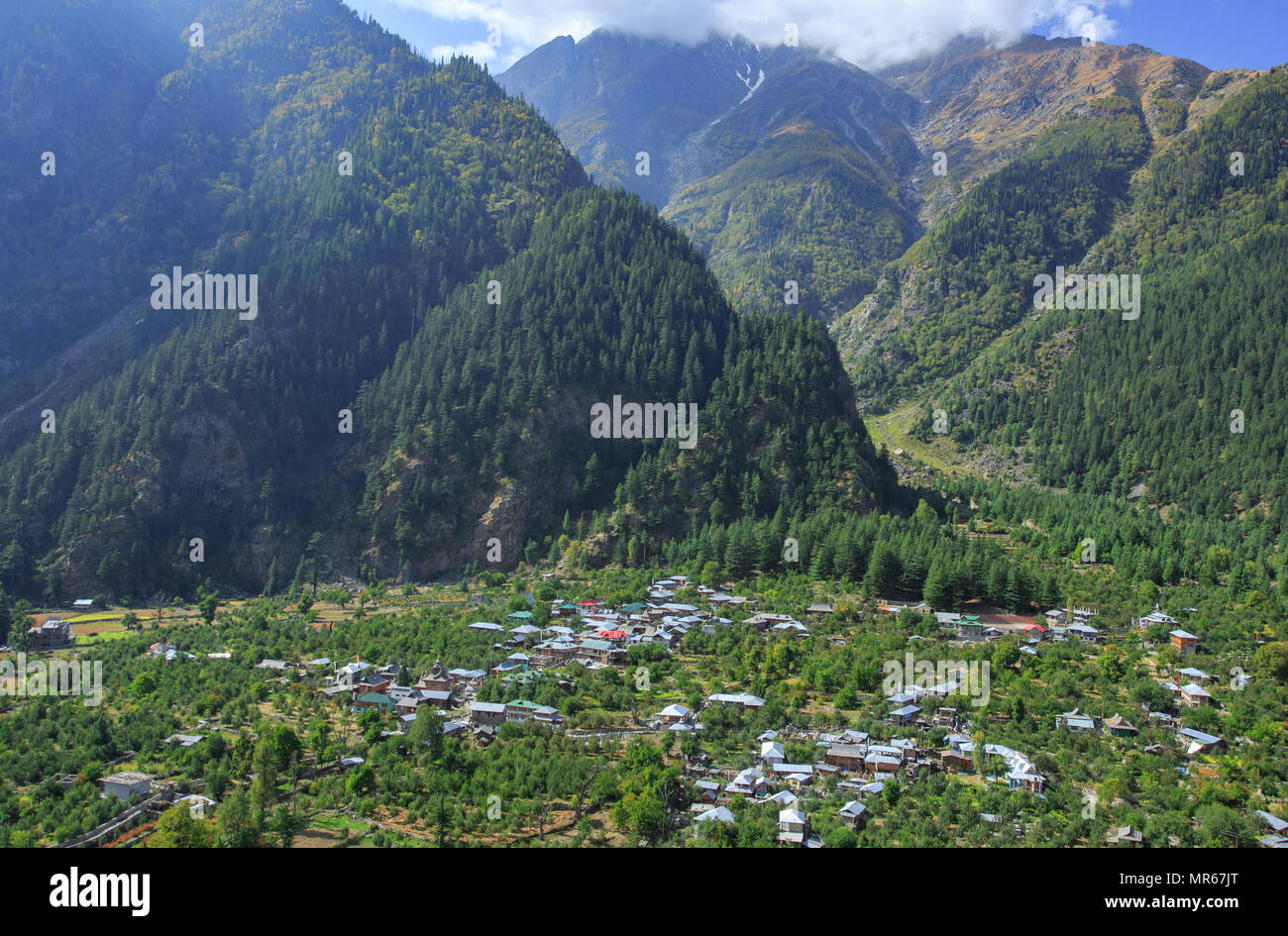 Schöne Sangla Valley (Himachal Pradesh, Indien) Stockfoto