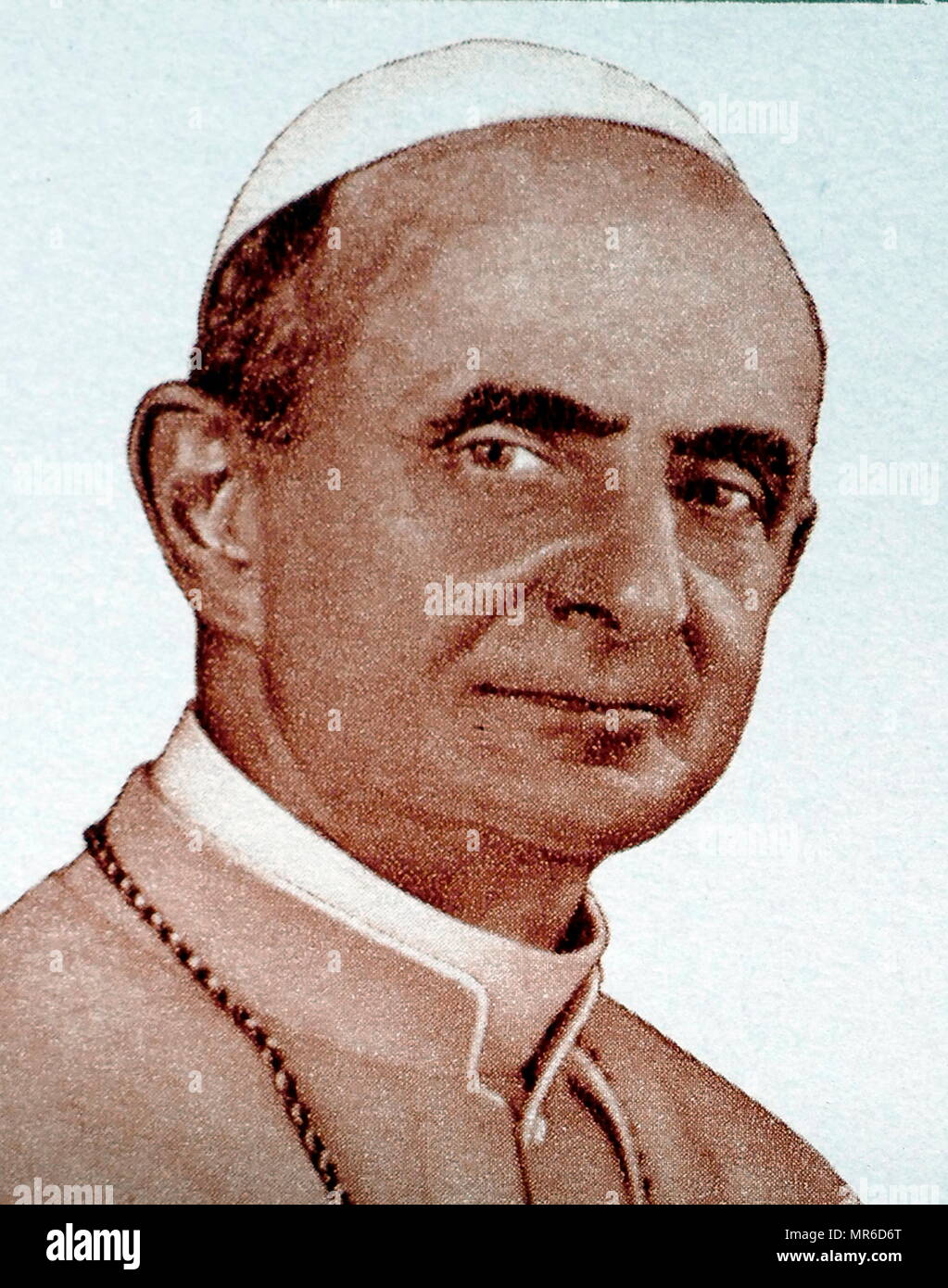 Papst Paul VI (1897-1978), Regierte Von 21. Juni 1963 Bis Zu Seinem Tod 1978 Stockfoto, Bild