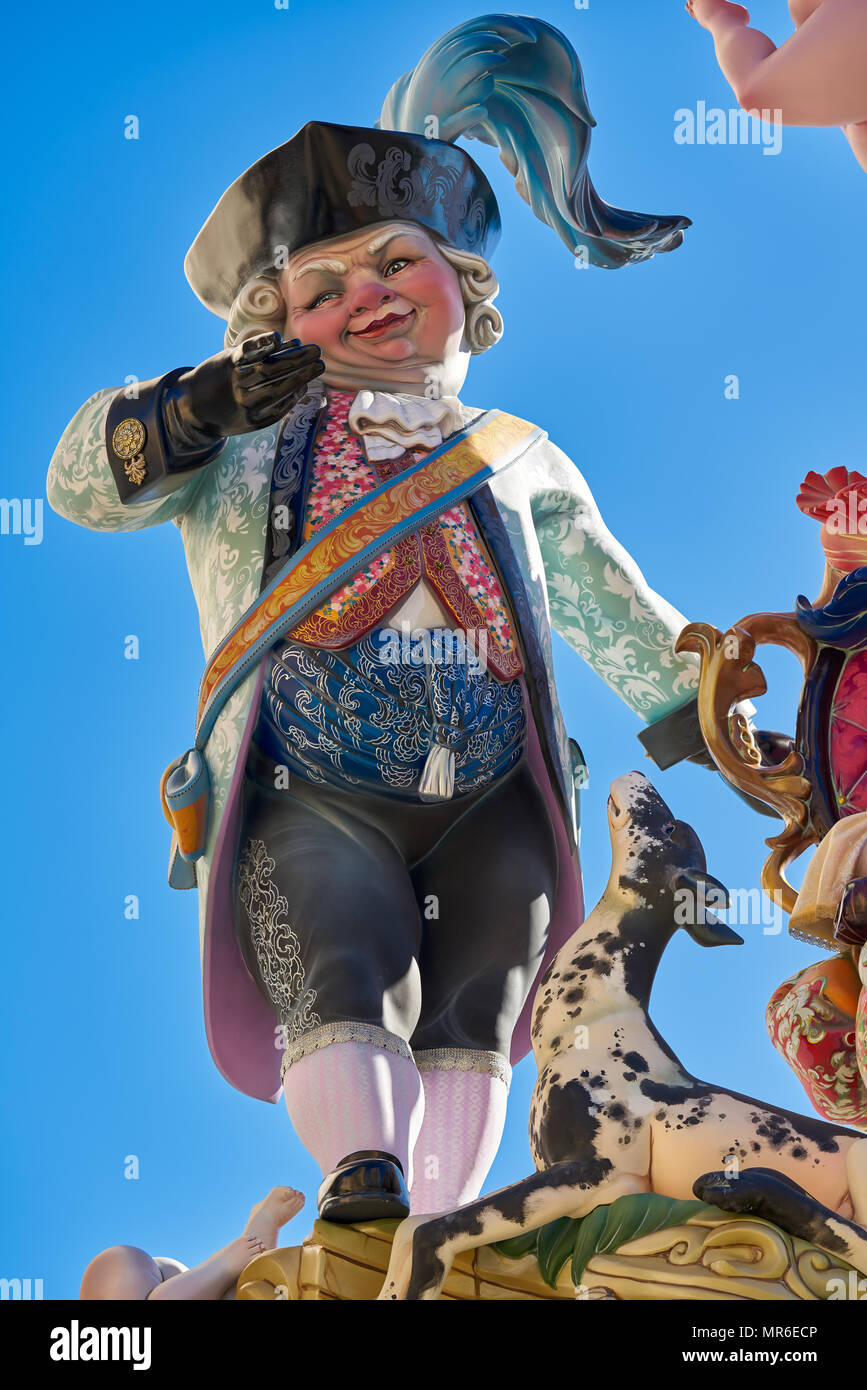 Fallas in Valencia beliebte Fest in Spanien Stockfoto