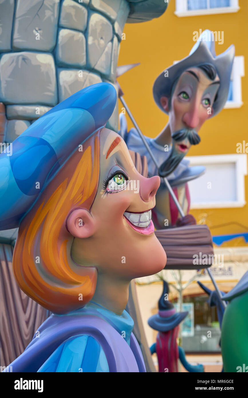 Fallas in Valencia beliebte Fest in Spanien Stockfoto