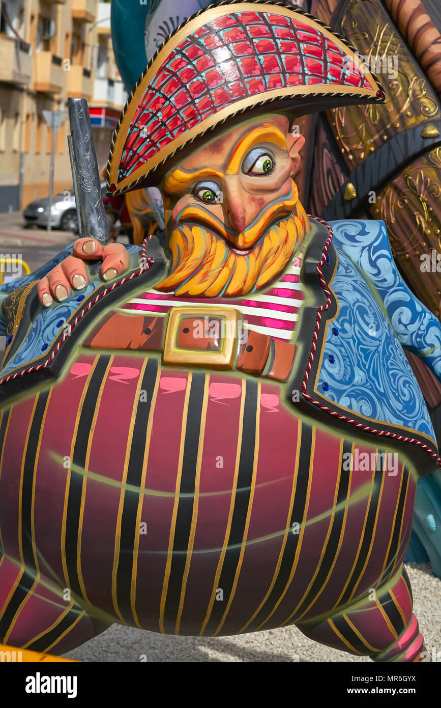 Fallas in Valencia beliebte Fest in Spanien Stockfoto