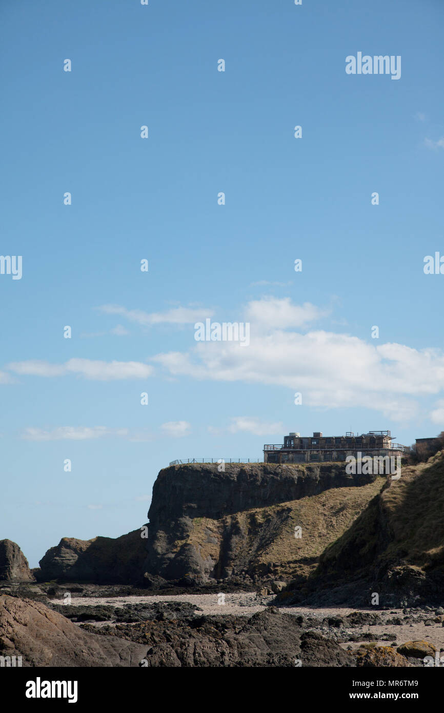 Gin Leiter ehemalige WW 2 ehemalige Radarstation in der Nähe von North Berwick Schottland. Stockfoto