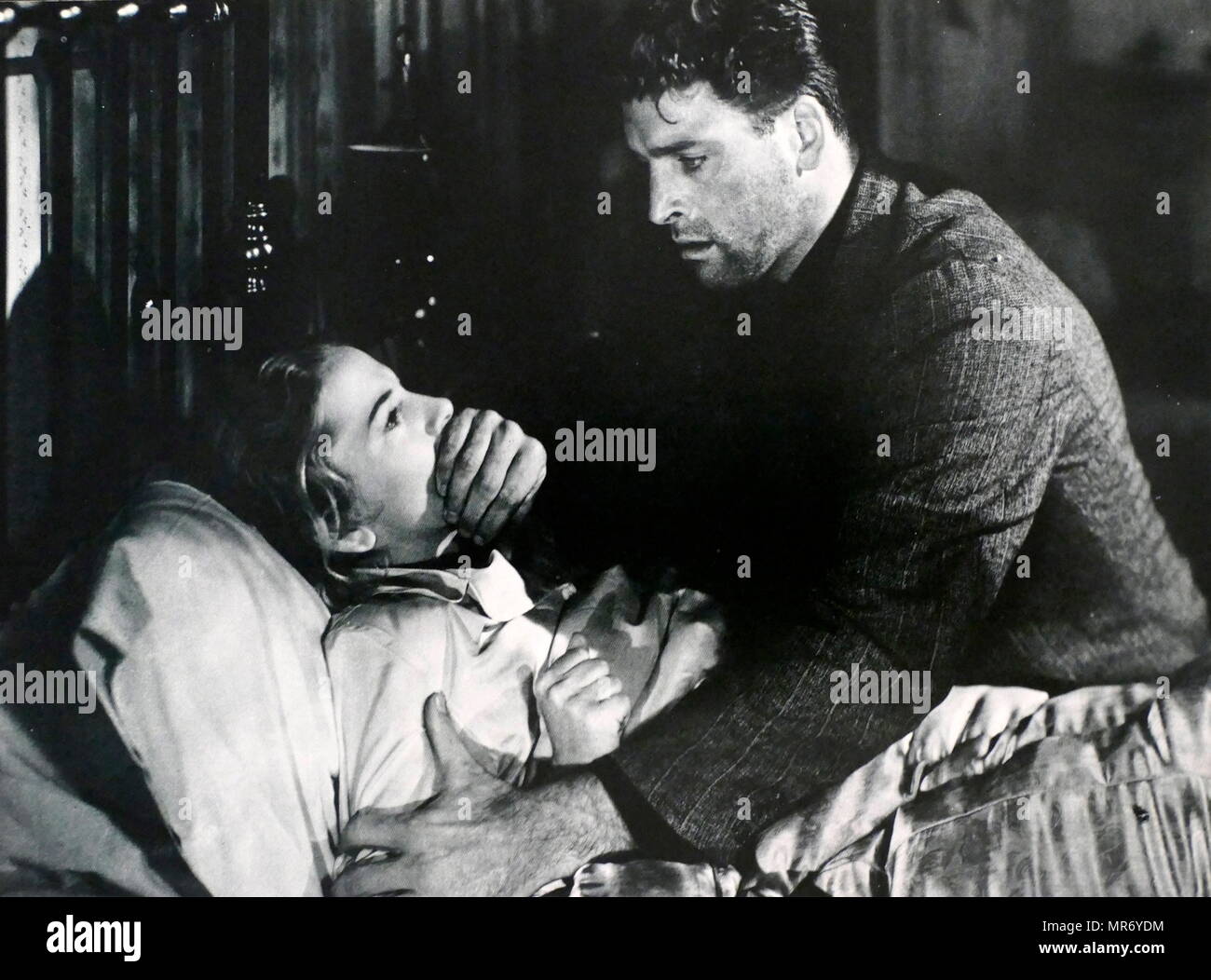 Das Blut Kiss aus meinen Händen ist ein 1948 American Film noir Kriminalität Film unter der Regie von Norman Foster Hauptdarsteller Burt Lancaster, Joan Fontaine und Robert Newton Stockfoto