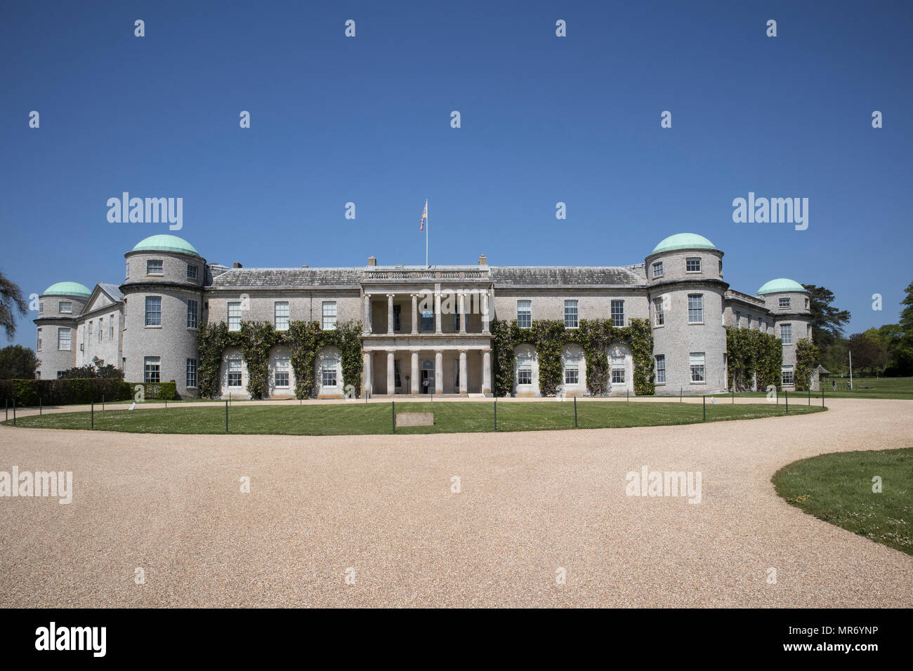 Goodwood House exterior in Goodwood, West Sussex, England, Großbritannien Stockfoto