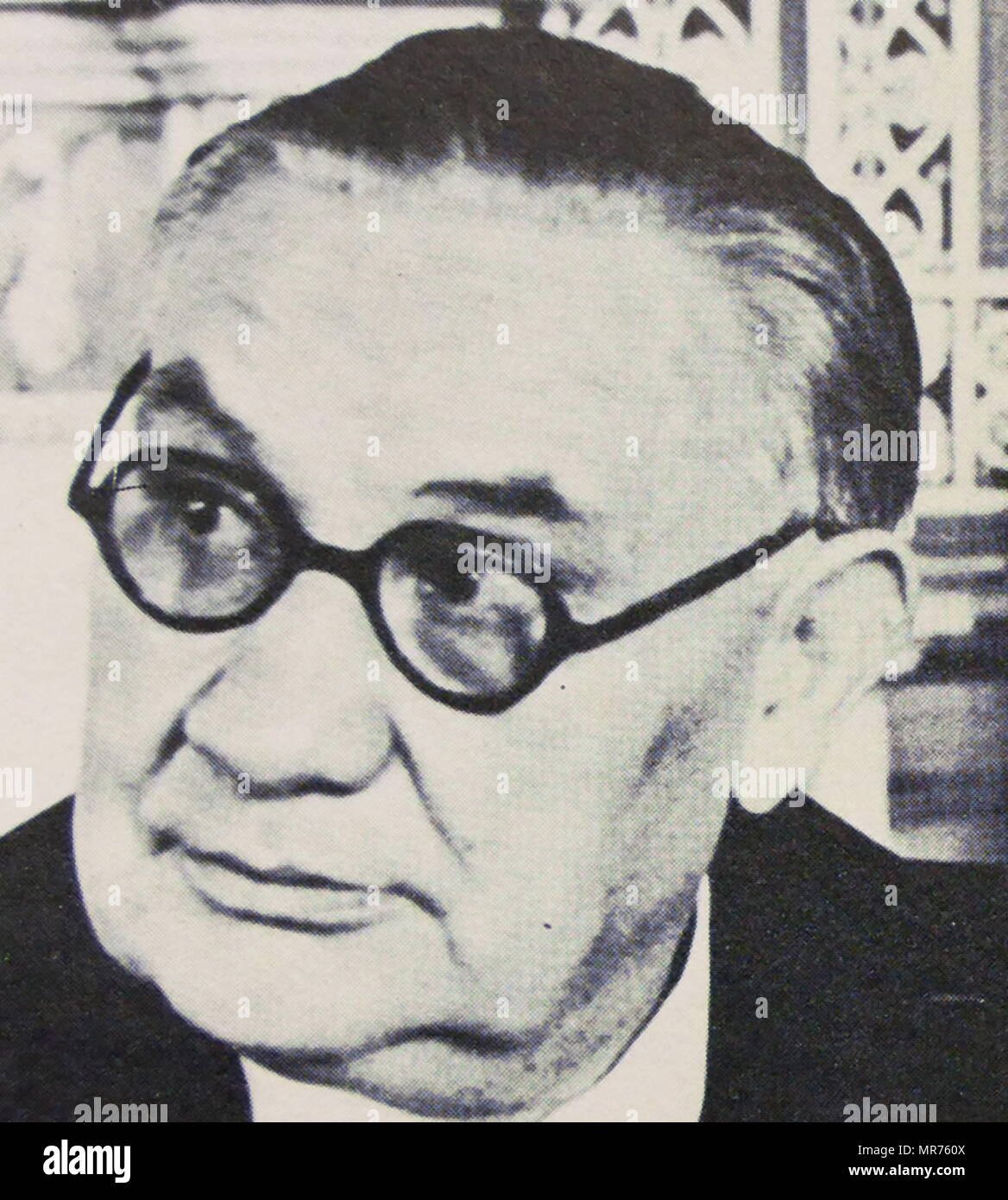 Ernest Bevin (1881-1951); britischer Gewerkschaftsführer und Politiker. Generalsekretär der leistungsfähige Transport- und General Workers' Union von 1922 - 40. Minister für Arbeit im Krieg - Zeit Koalition. Außenminister in der Nachkriegszeit Labour-regierung, 1945-51 Stockfoto
