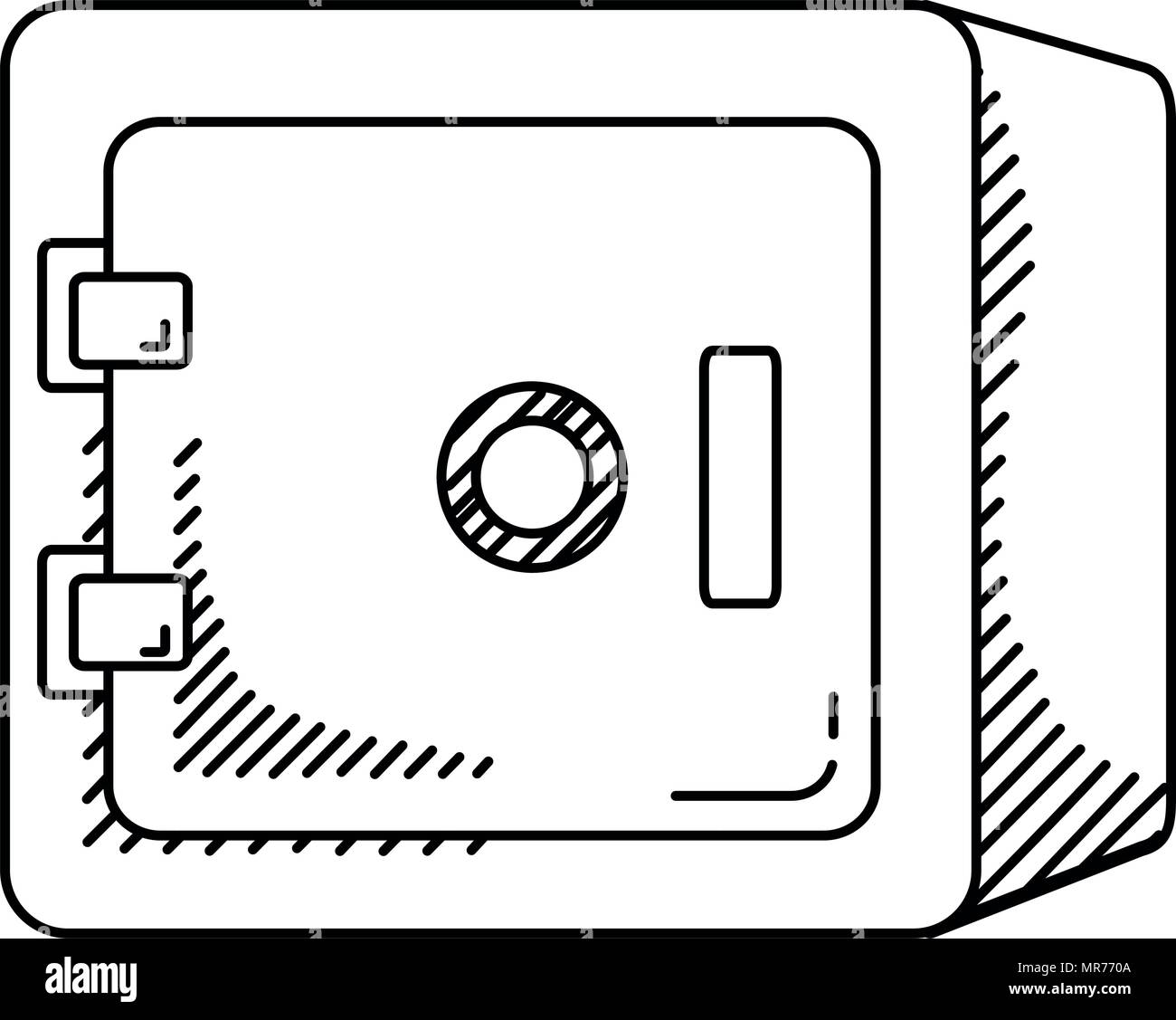 Linie Metall starke Feld zum Schutz Dinge Stock Vektor
